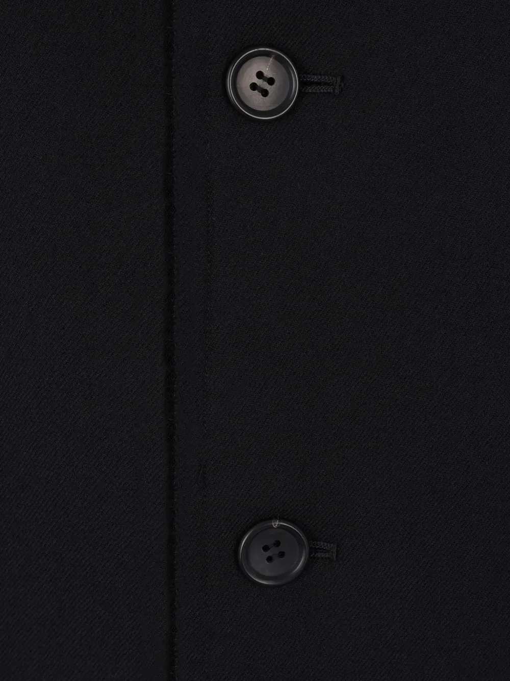 Yohji Yamamoto Jas met visgraatpatroon met knopen Zwart