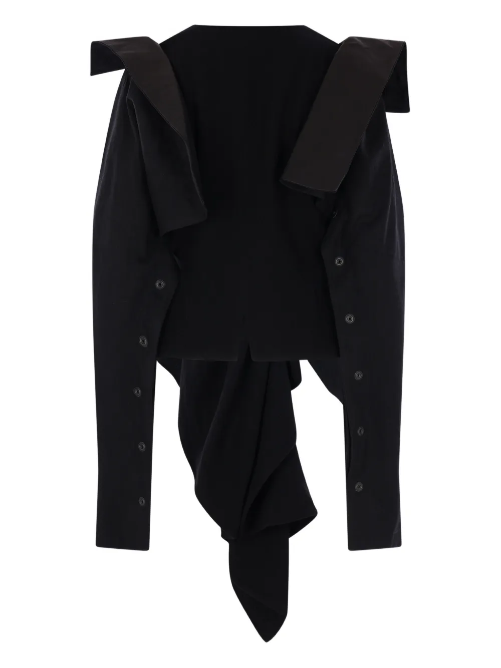 Yohji Yamamoto chamarra drapeada | Chamarras ajustadas | Image 2
