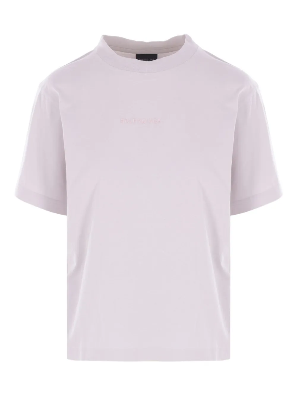 Balenciaga logo-embroidered cotton T-shirt | Pink | Image 1