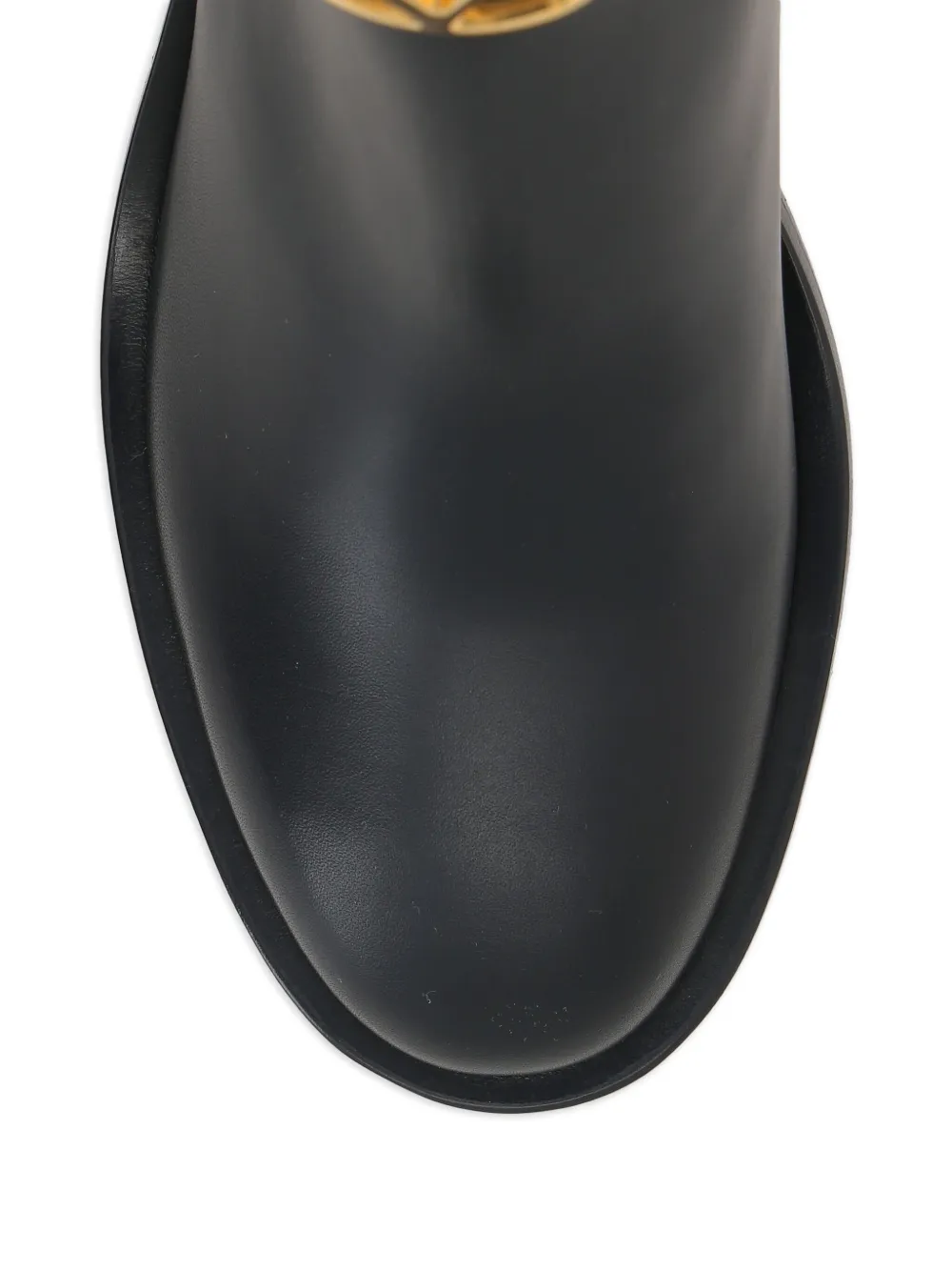 Valentino Garavani 70 mm laarzen met gespbandje en logo Zwart