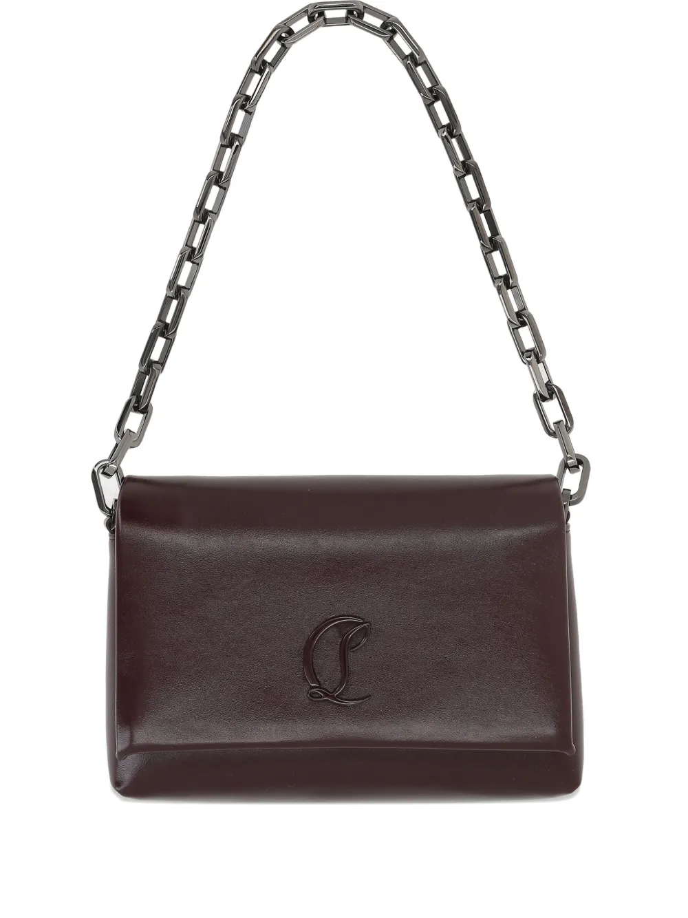 Christian Louboutin Loubi54 chain-strap leather shoulder bag | Brown | Image 1