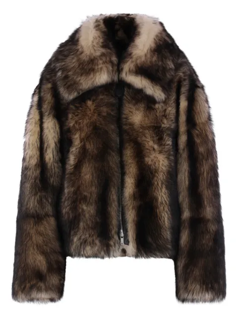 Jil Sander Shearling-Mantel mit Reißverschluss