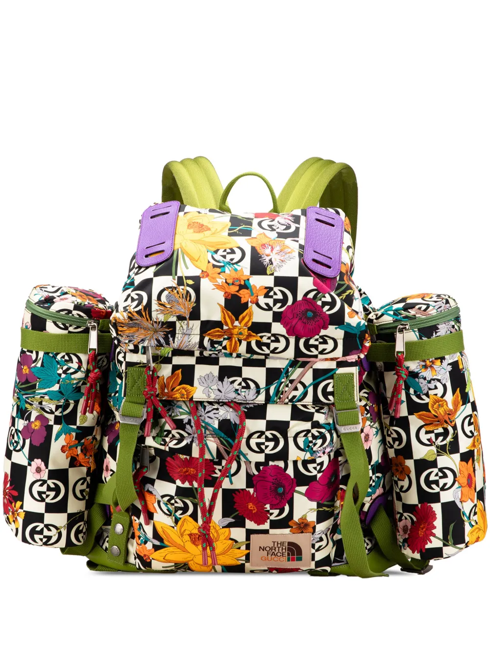 Gucci Pre-Owned 2016-2025 The North Face Floral Multicolor Nylon and Gucci Pre-Owned 2016-2025 The North Face Floral Multicolor Nylon and