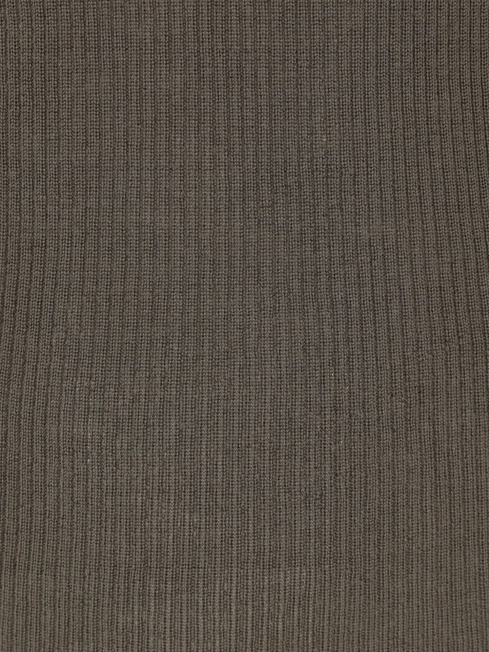 Rick Owens Ribbed High-neck Sweater In Brown