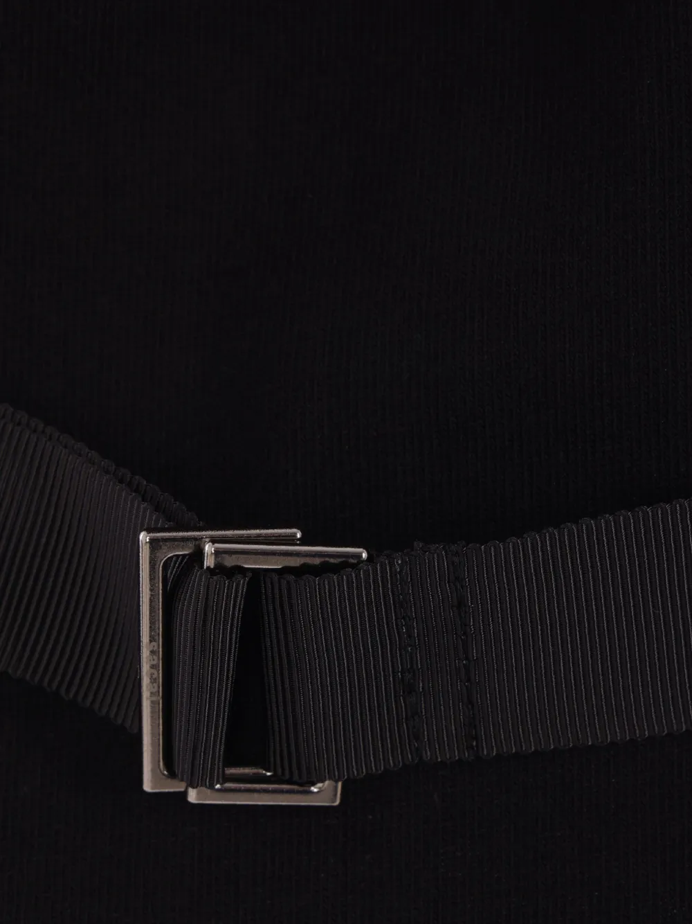 Sacai Draped Belted Blouse In Black
