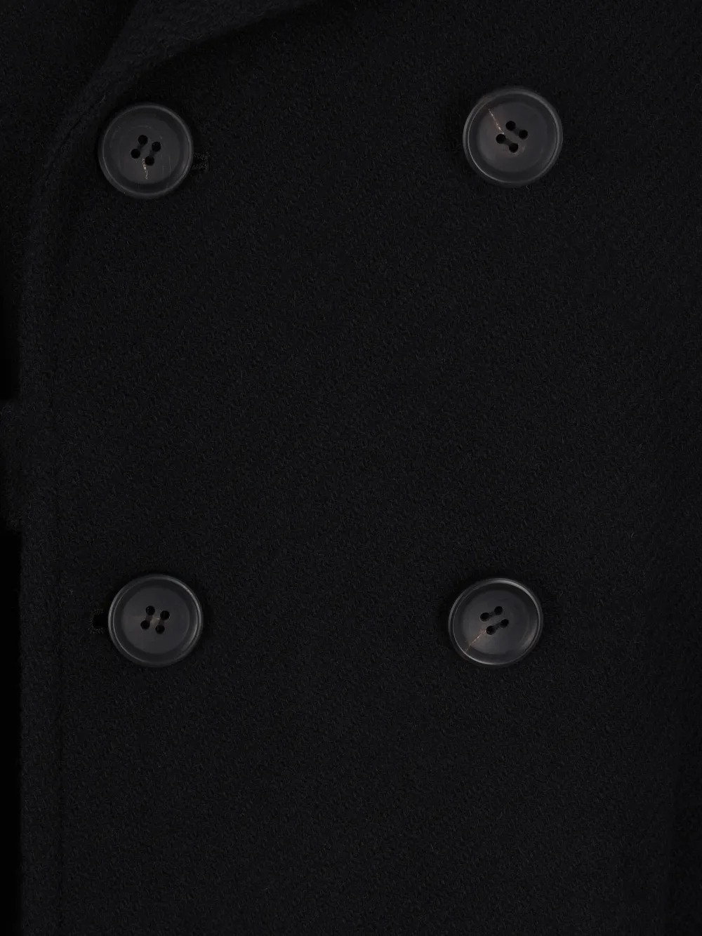 Yohji Yamamoto Jas met leren vlak Zwart