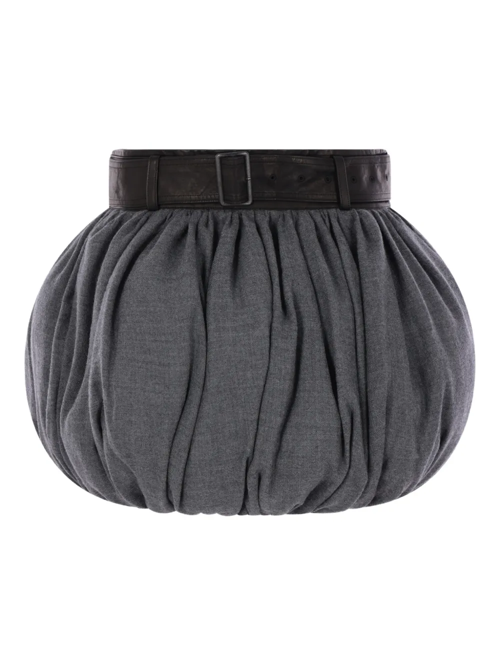 Yohji Yamamoto falda con cinturón | gris | Image 1