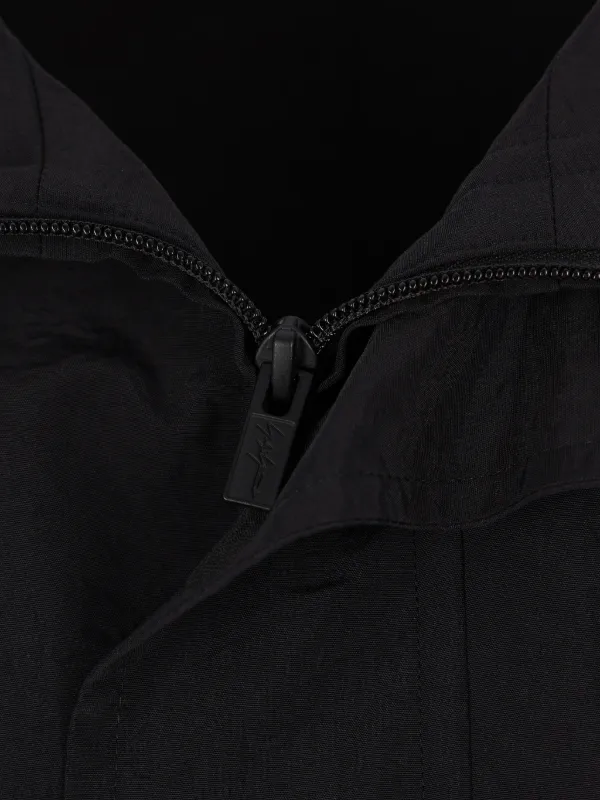 Yohji Yamamoto Hooded Zip Coat | Black | FARFETCH CA