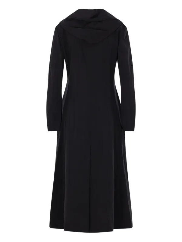 Yohji Yamamoto Hooded Zip Coat | Black | FARFETCH