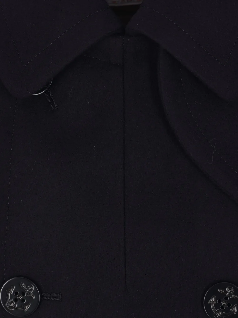 sacai Jas met dubbele rij knopen en ankerknoop Blauw