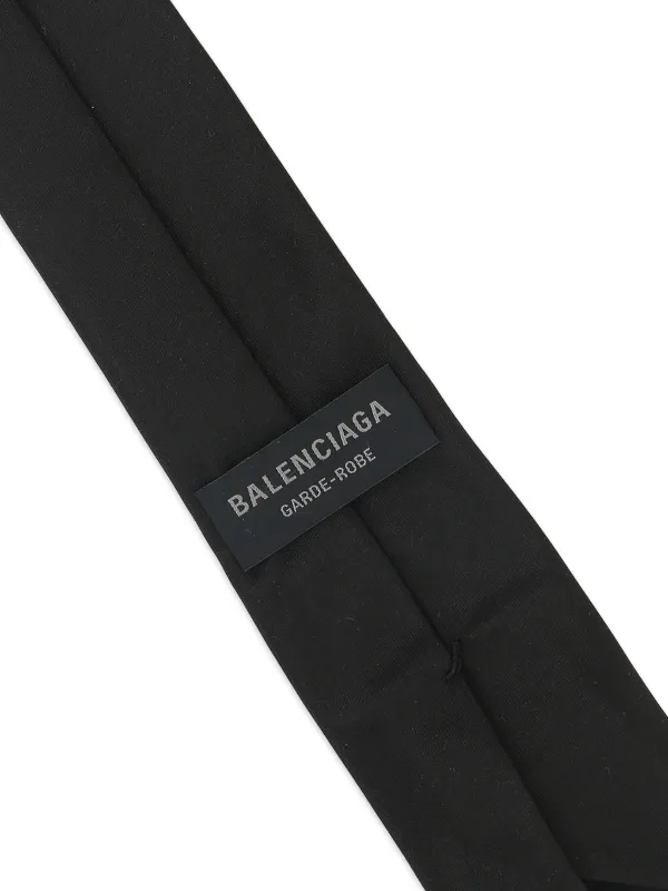 BALENCIAGA ブラック ネクタイ Balenciaga シルク ネクタイ | ブラック | FARFETCH JP
