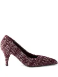Prada knitted pointed-toe pumps - Red