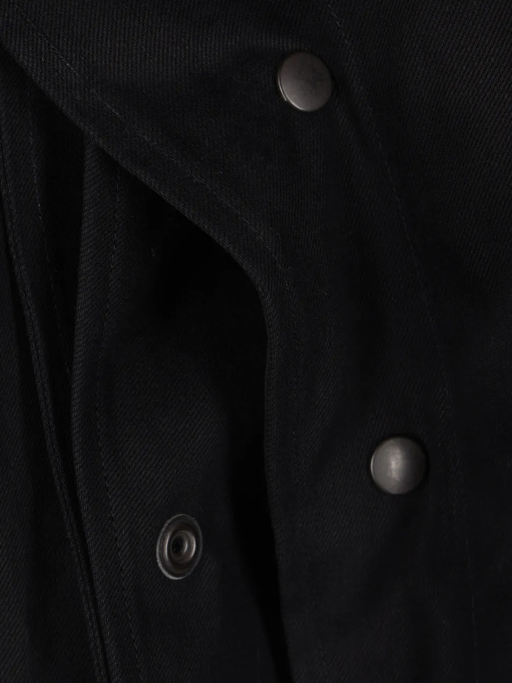 Yohji Yamamoto Leather-collar Coat In Black