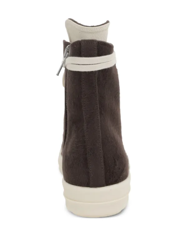 Rick Owens DRKSHDW zip-fastening high-top Sneakers | Brown | FARFETCH