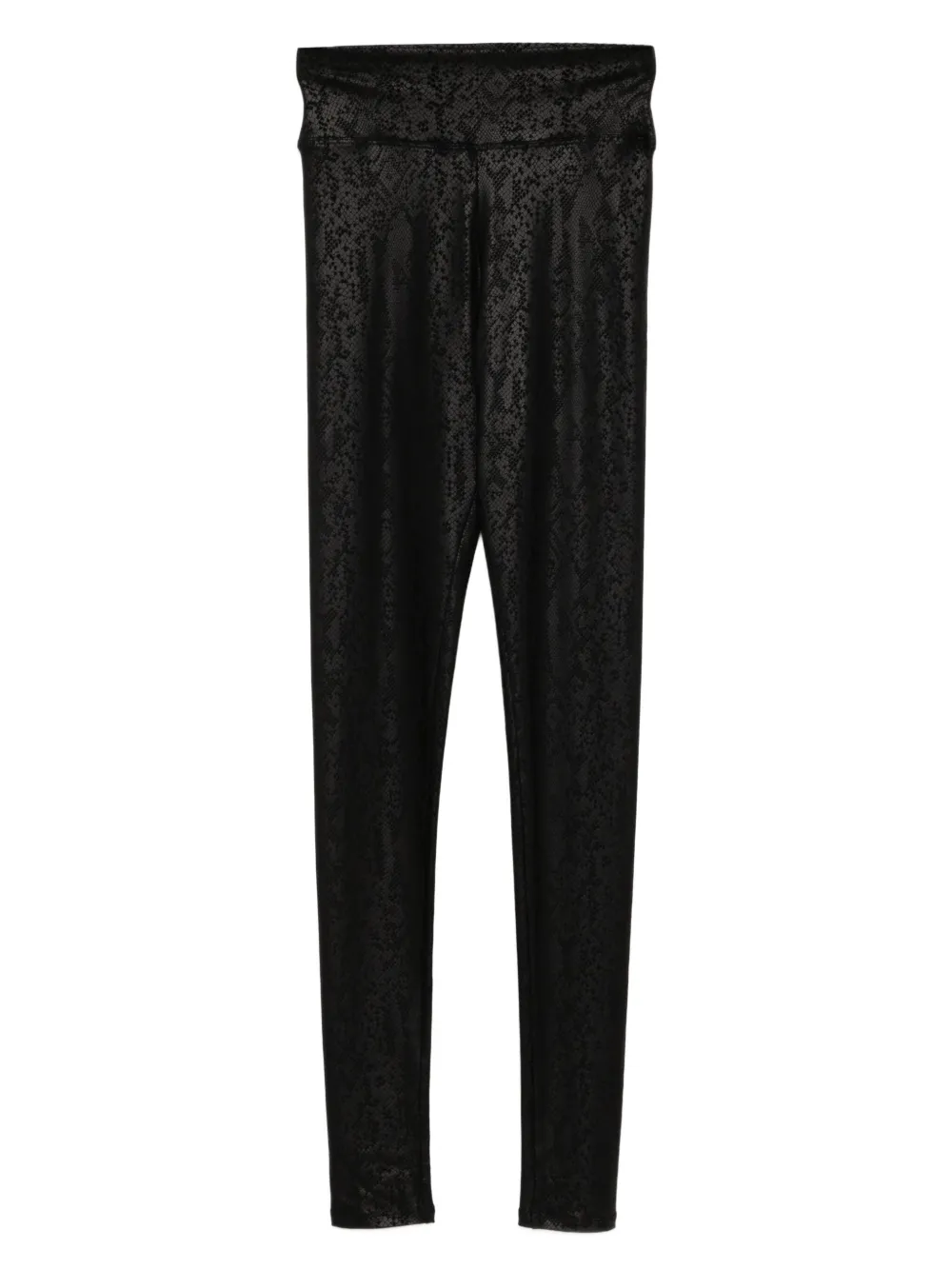Tessitura Body Couture Snake Print Leggings In Black