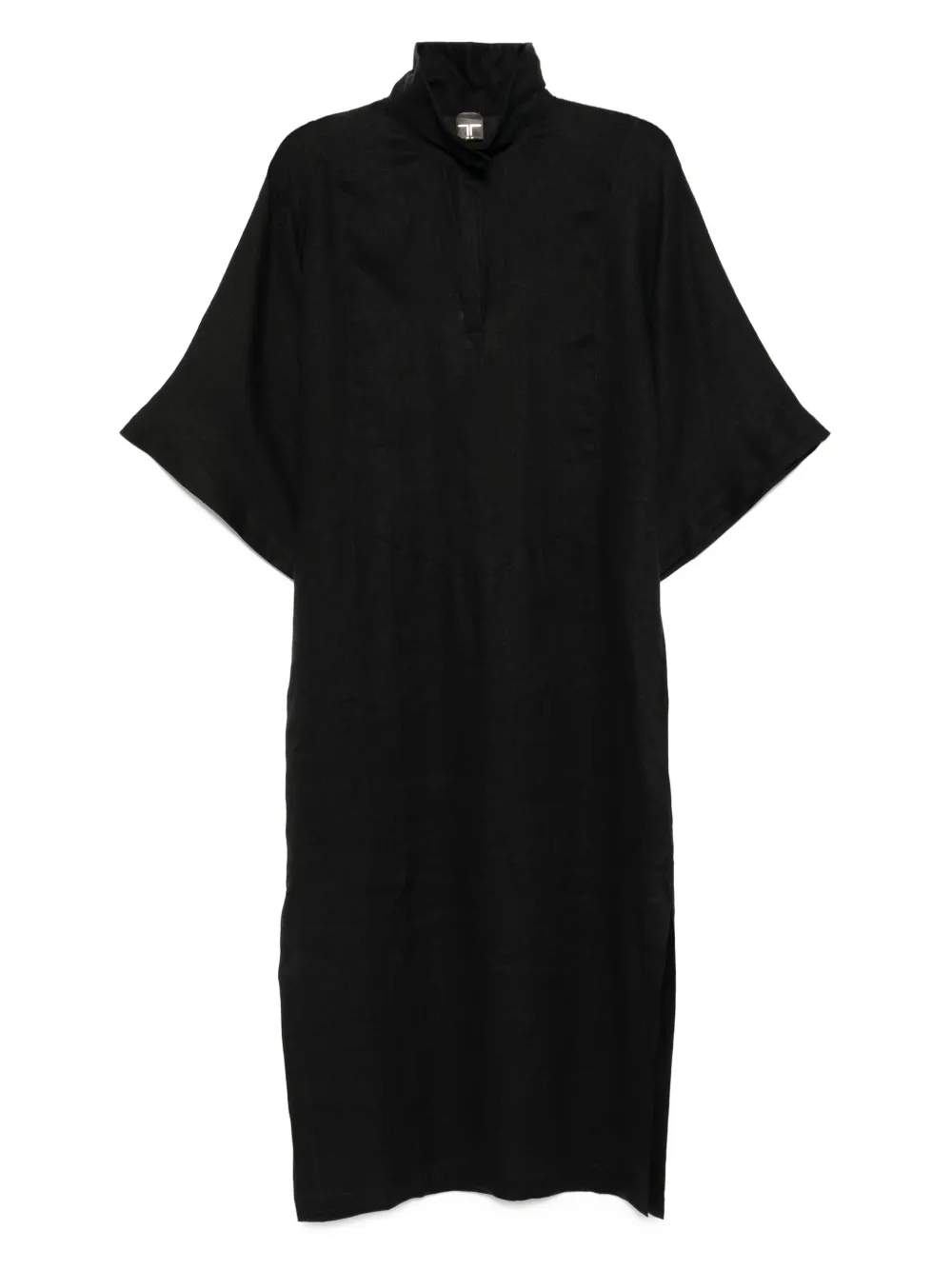 Tessitura Body Couture linen dress | Black | Image 1