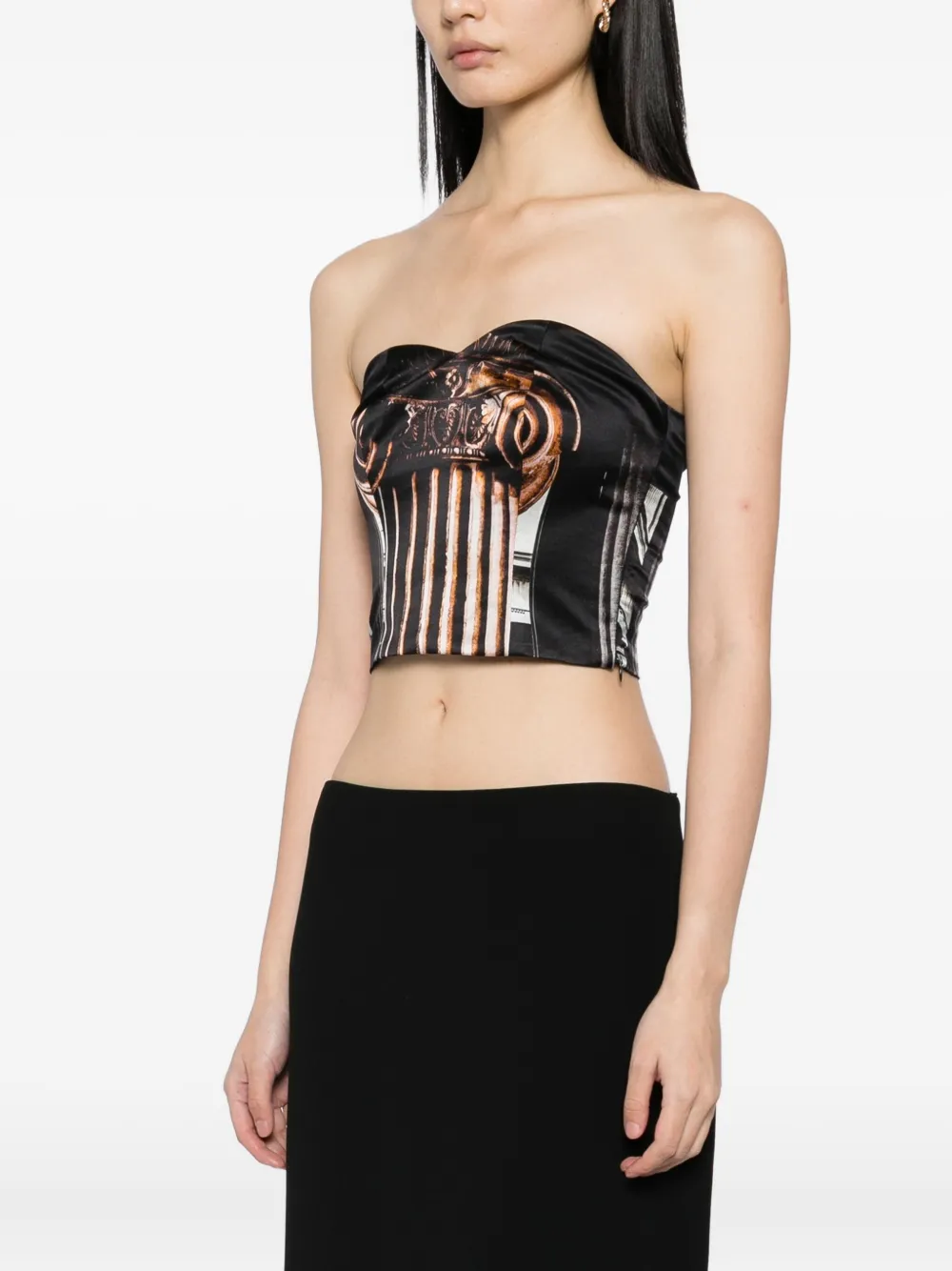 Tessitura Body Couture Column Top In Black