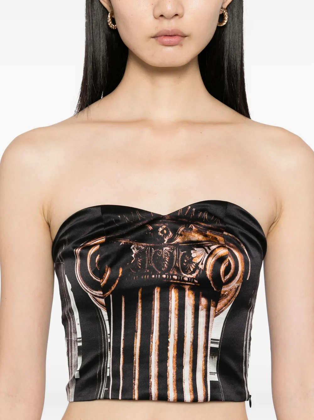 Tessitura Body Couture Column Top In Black