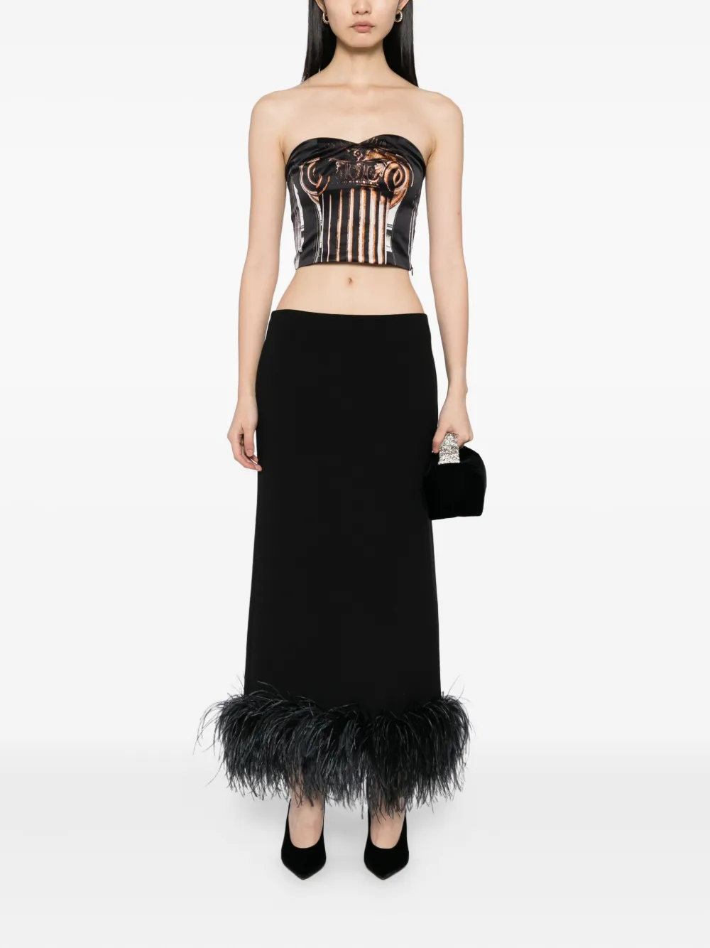 Tessitura Body Couture Column Top In Black