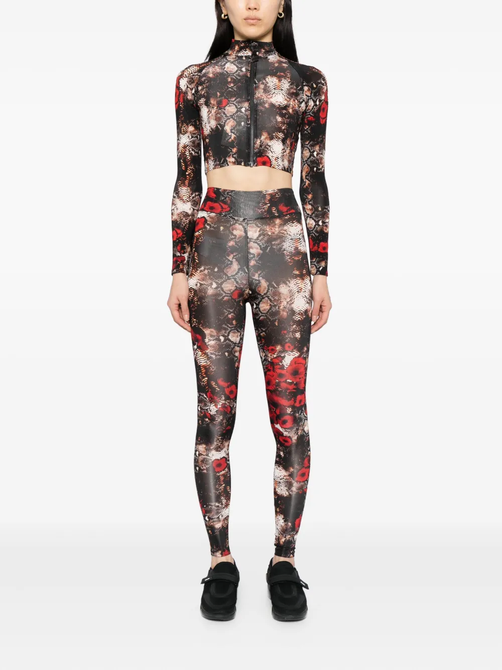 Tessitura Body Couture Snake-print Top In Animal Print