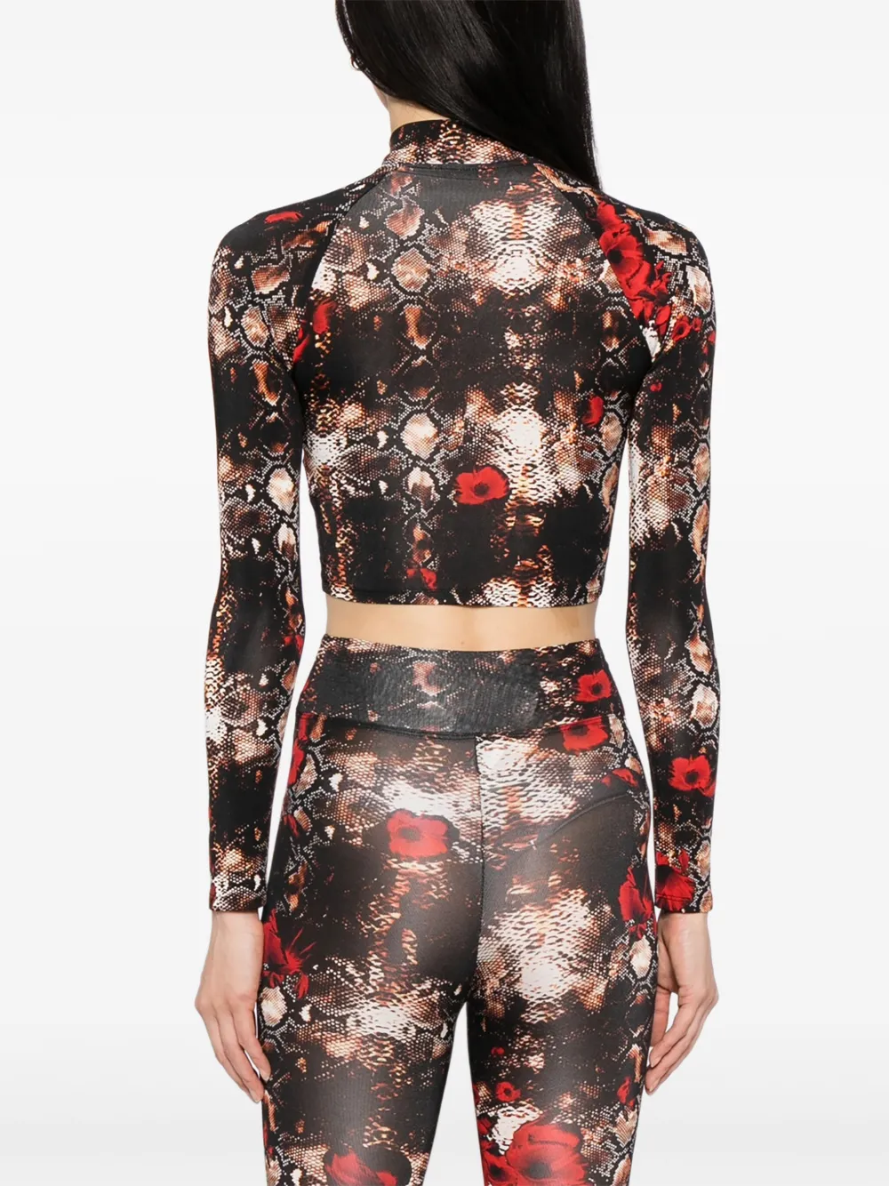 Tessitura Body Couture Snake-print Top In Animal Print