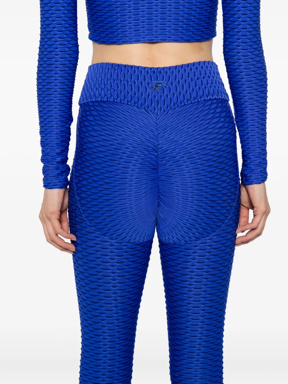 Tessitura Body Couture 3d Leggings In Blue