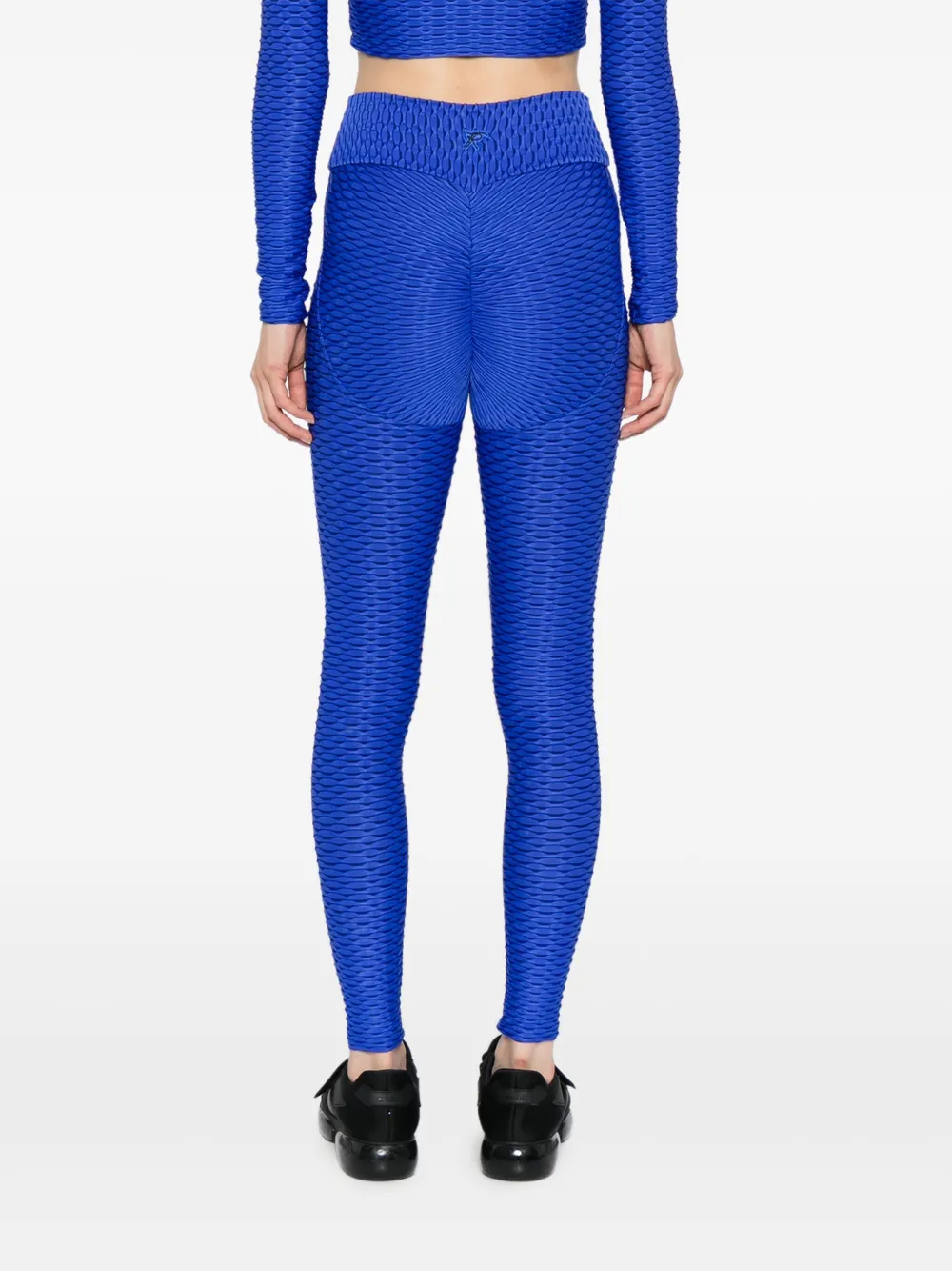 Tessitura Body Couture 3d Leggings In Blue