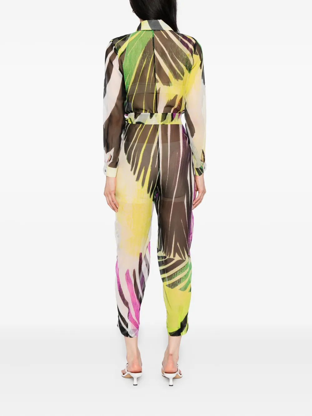 Tessitura Body Couture Jungle Breeze Jumpsuit In Multi