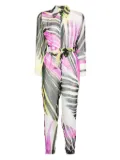 Tessitura Body Couture jungle breeze jumpsuit - White