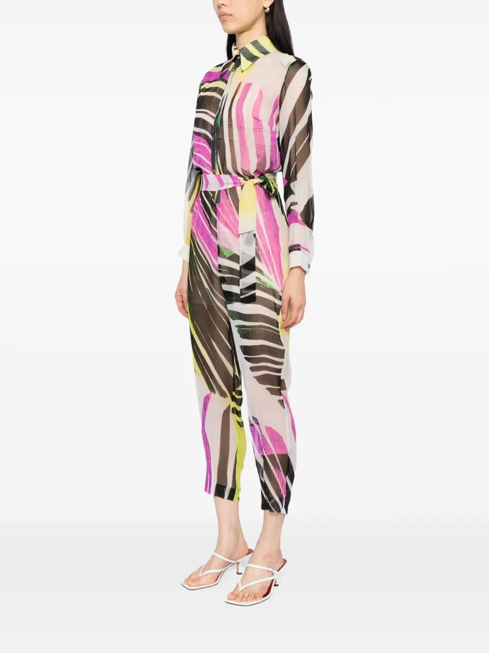 Tessitura Body Couture Jungle Breeze Jumpsuit In Multi