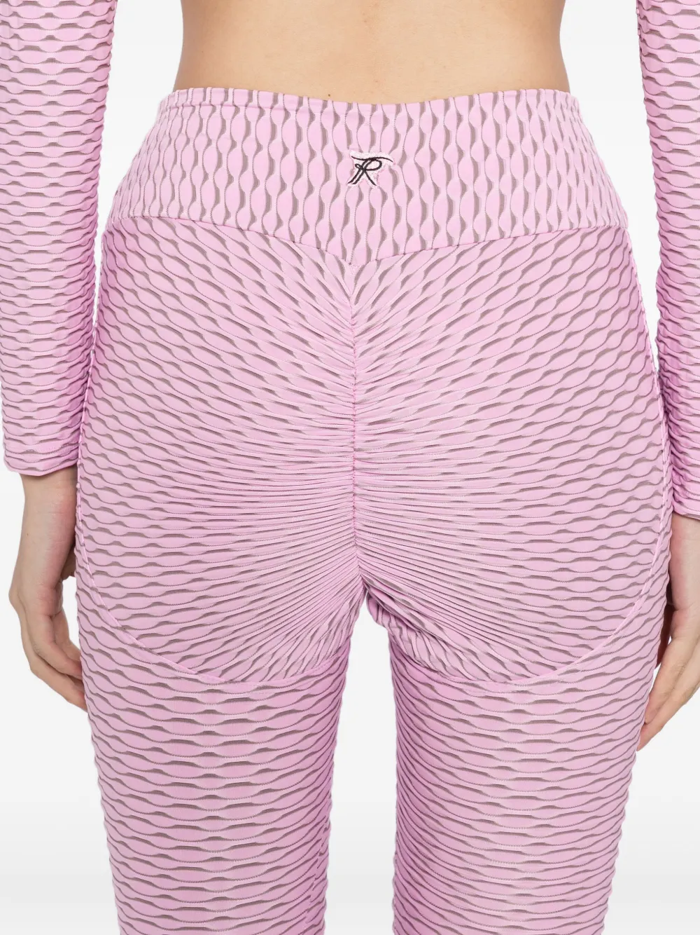 Tessitura Body Couture Fully Pleated Trousers In Pink