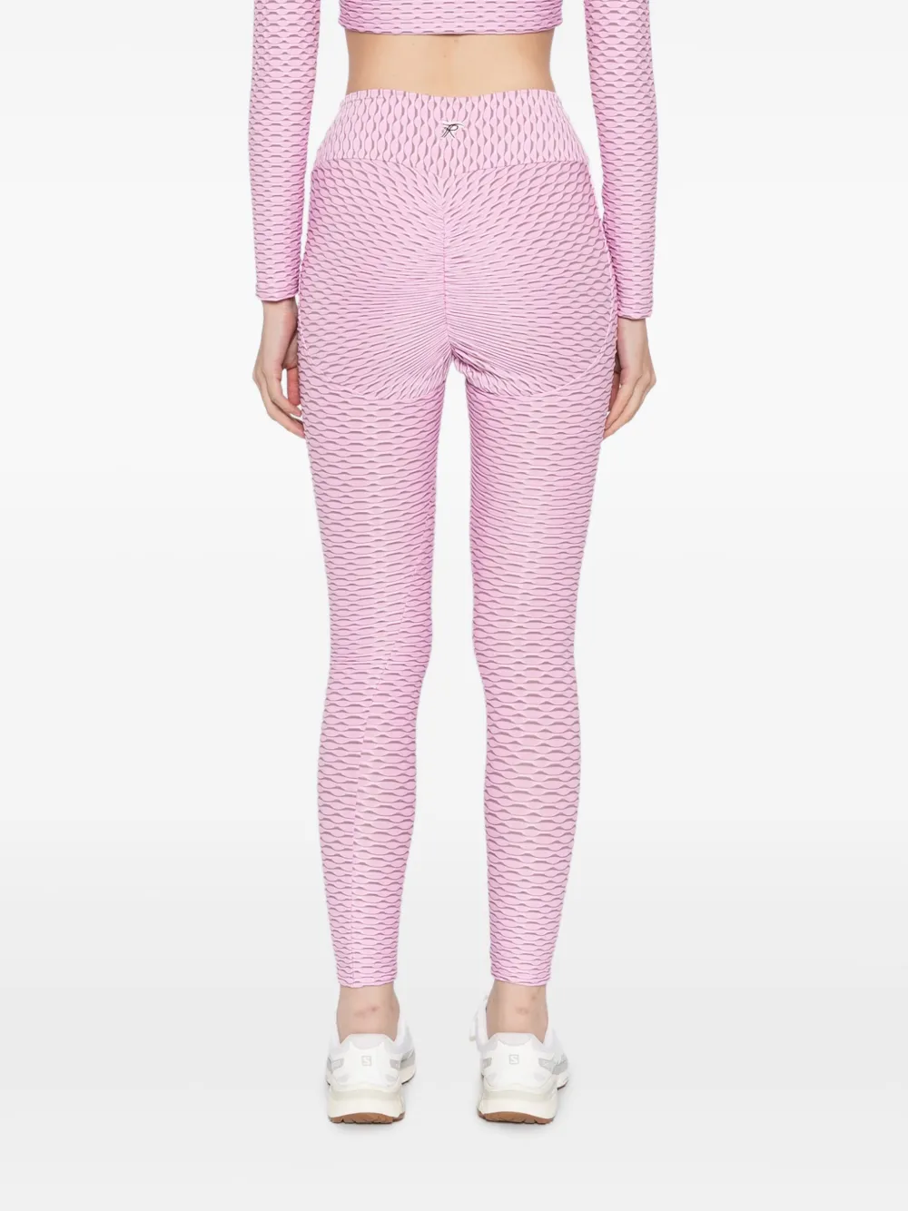 Tessitura Body Couture Fully Pleated Trousers In Pink
