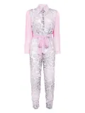 Tessitura Body Couture Leopard jumpsuit - Pink