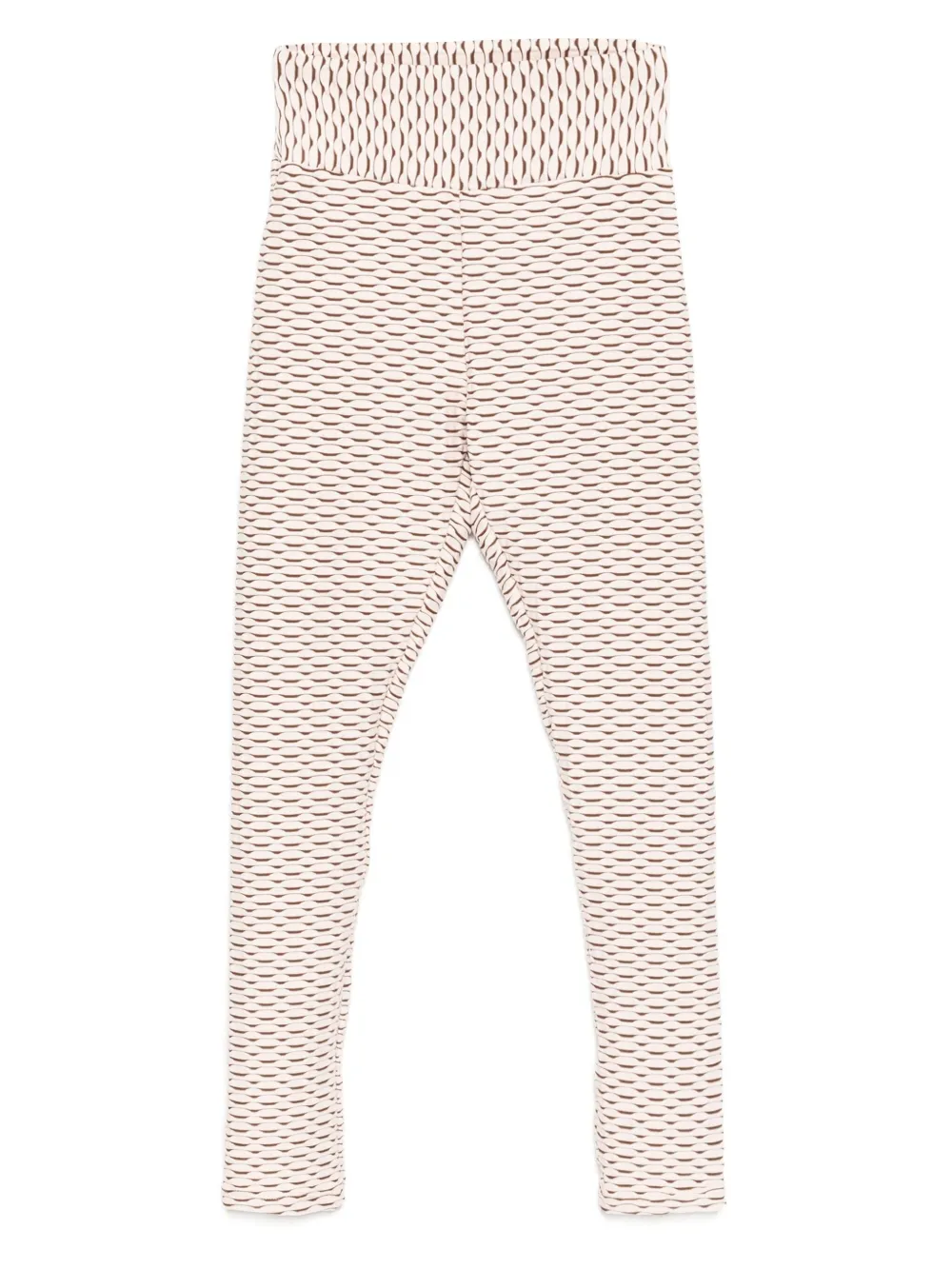 Tessitura Body Couture Fully Pleated Leggings In Neutral