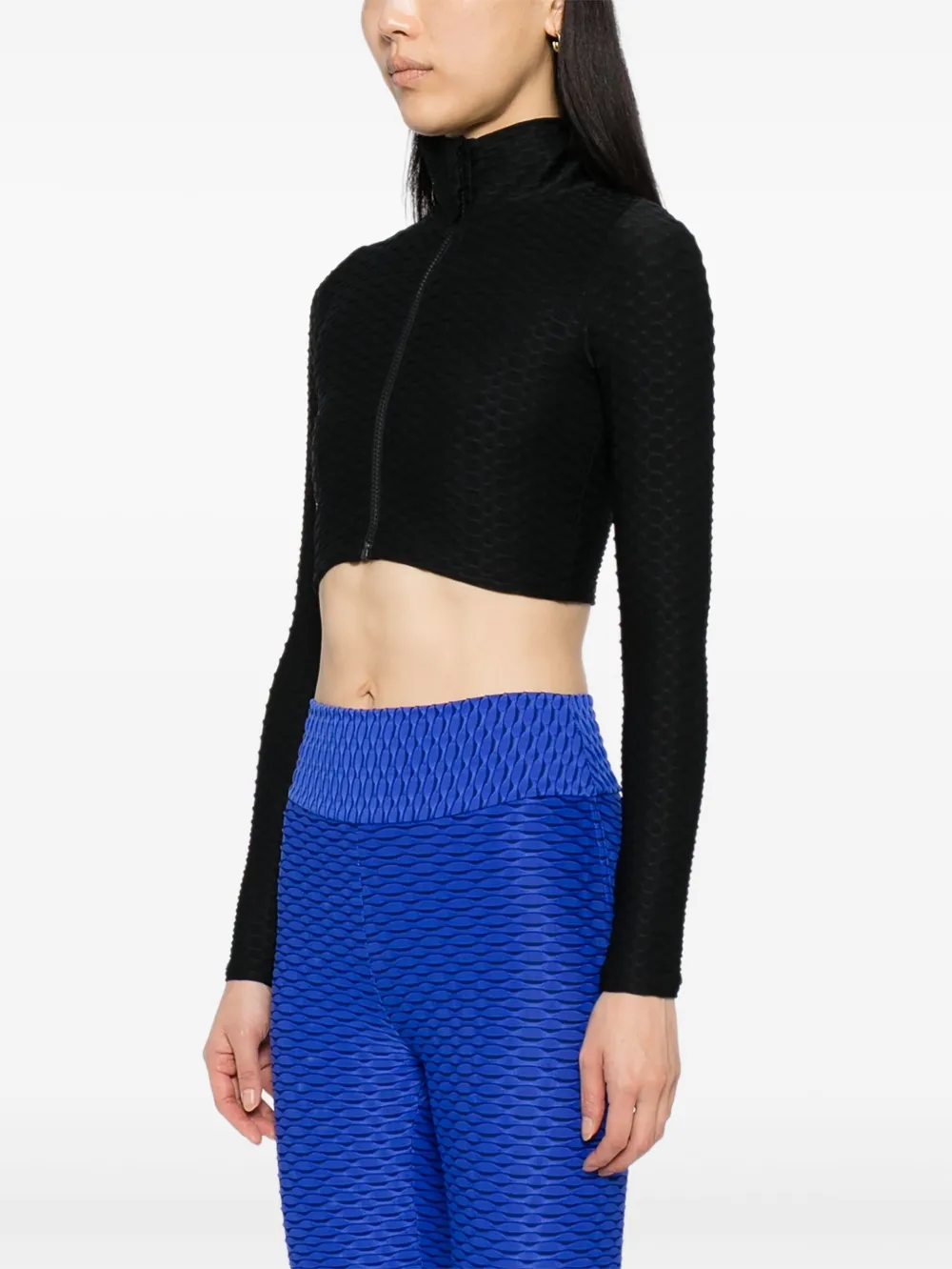 Tessitura Body Couture Fully Pleated Jacket In Black