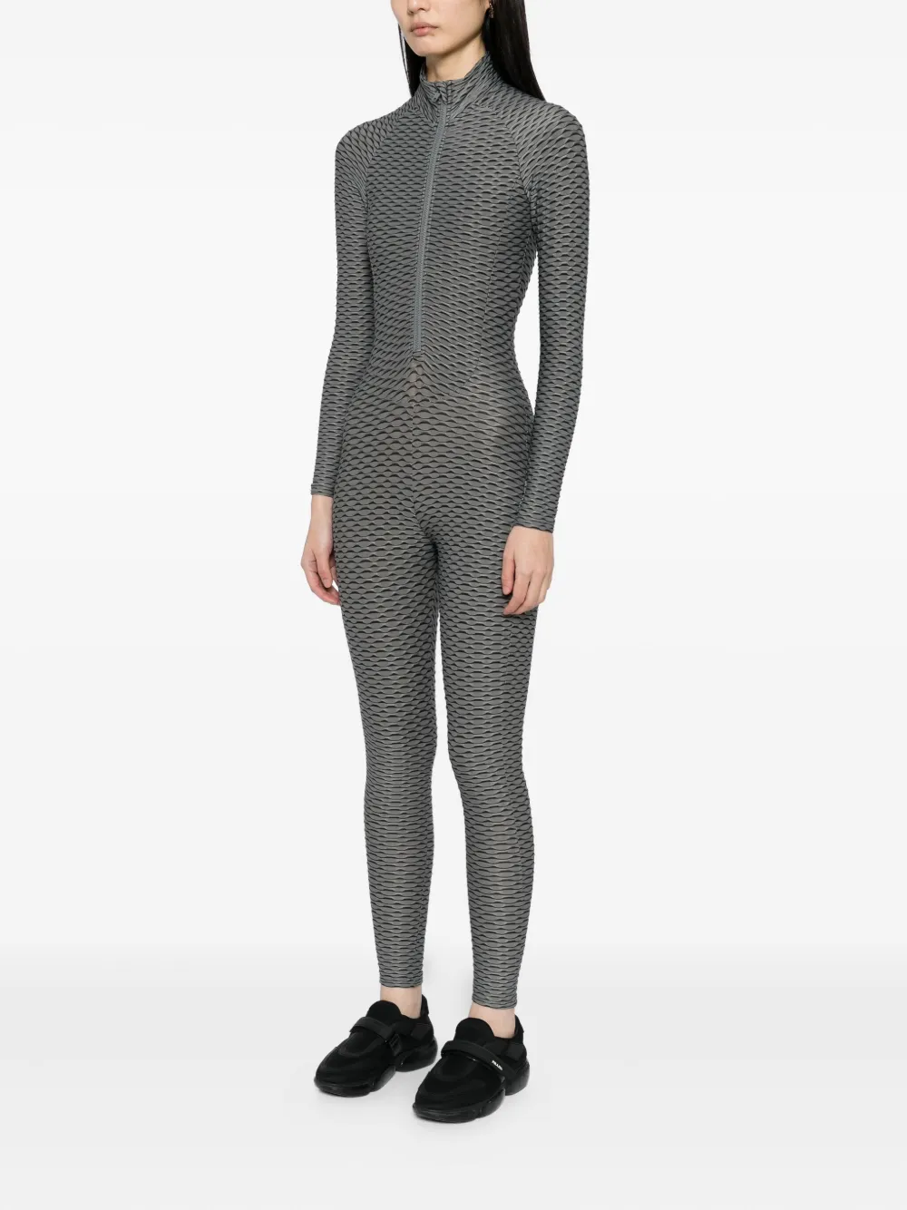 Tessitura Body Couture 3d Move Jumpsuit In Multi
