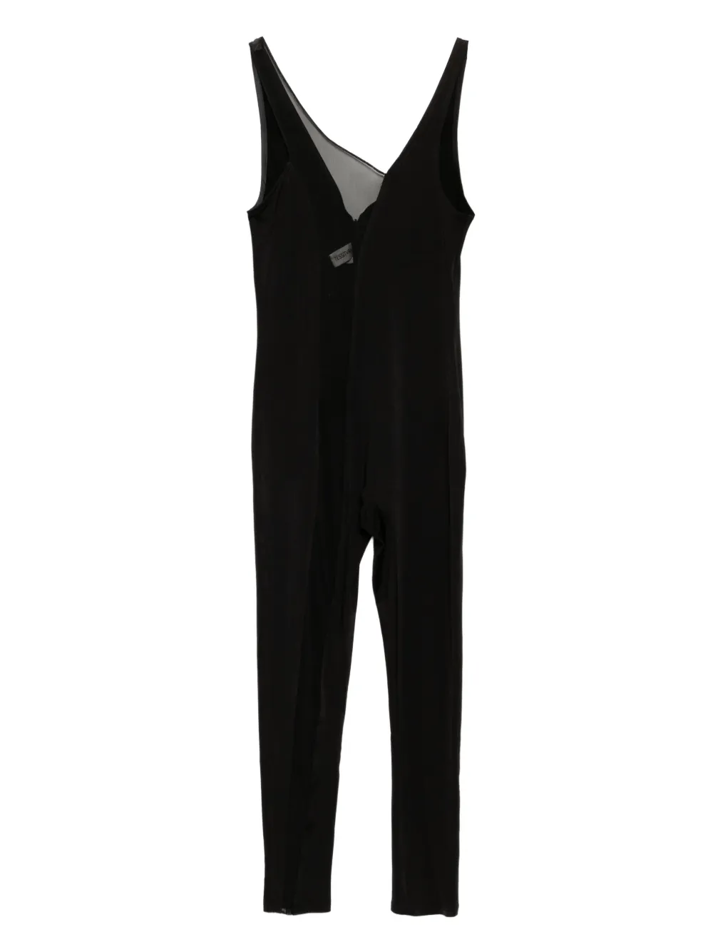 Tessitura Body Couture Split Jumpsuit In Black