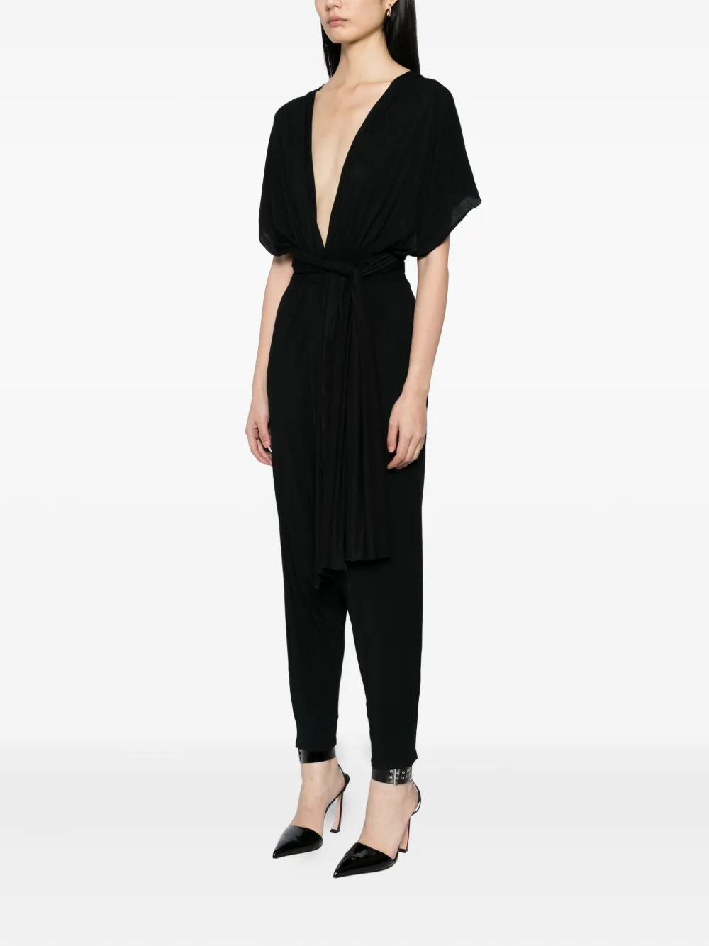Tessitura Body Couture Multi-way Jumpsuit In Black