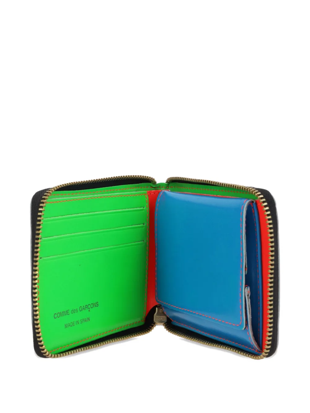 Comme Des Garçons Wallet Leren portemonnee Rood