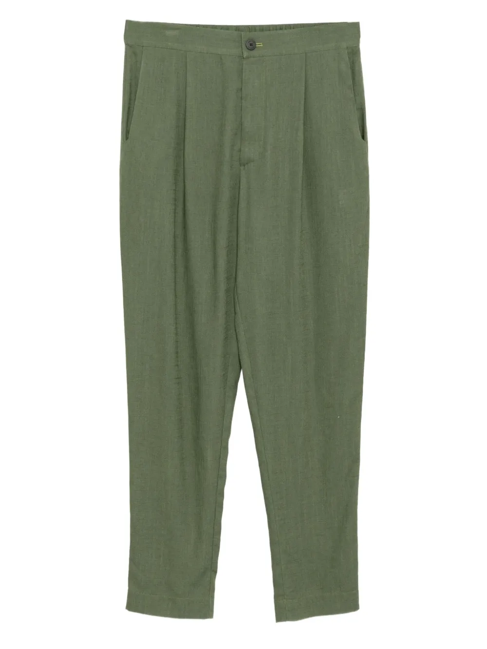 Tessitura Body Couture pleated-front trousers | Green | Image 1