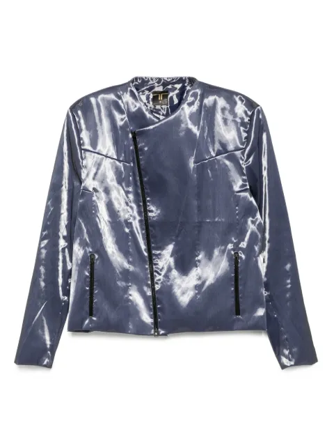 Tessitura Body Couture zipped biker jacket