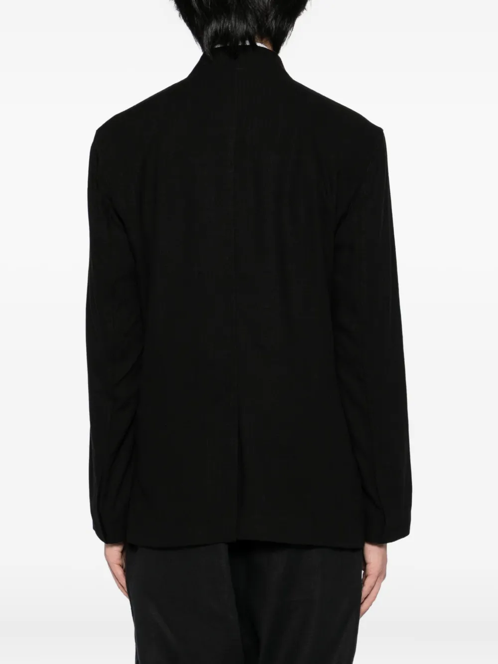 Tessitura Body Couture Minimal Blazer In Black