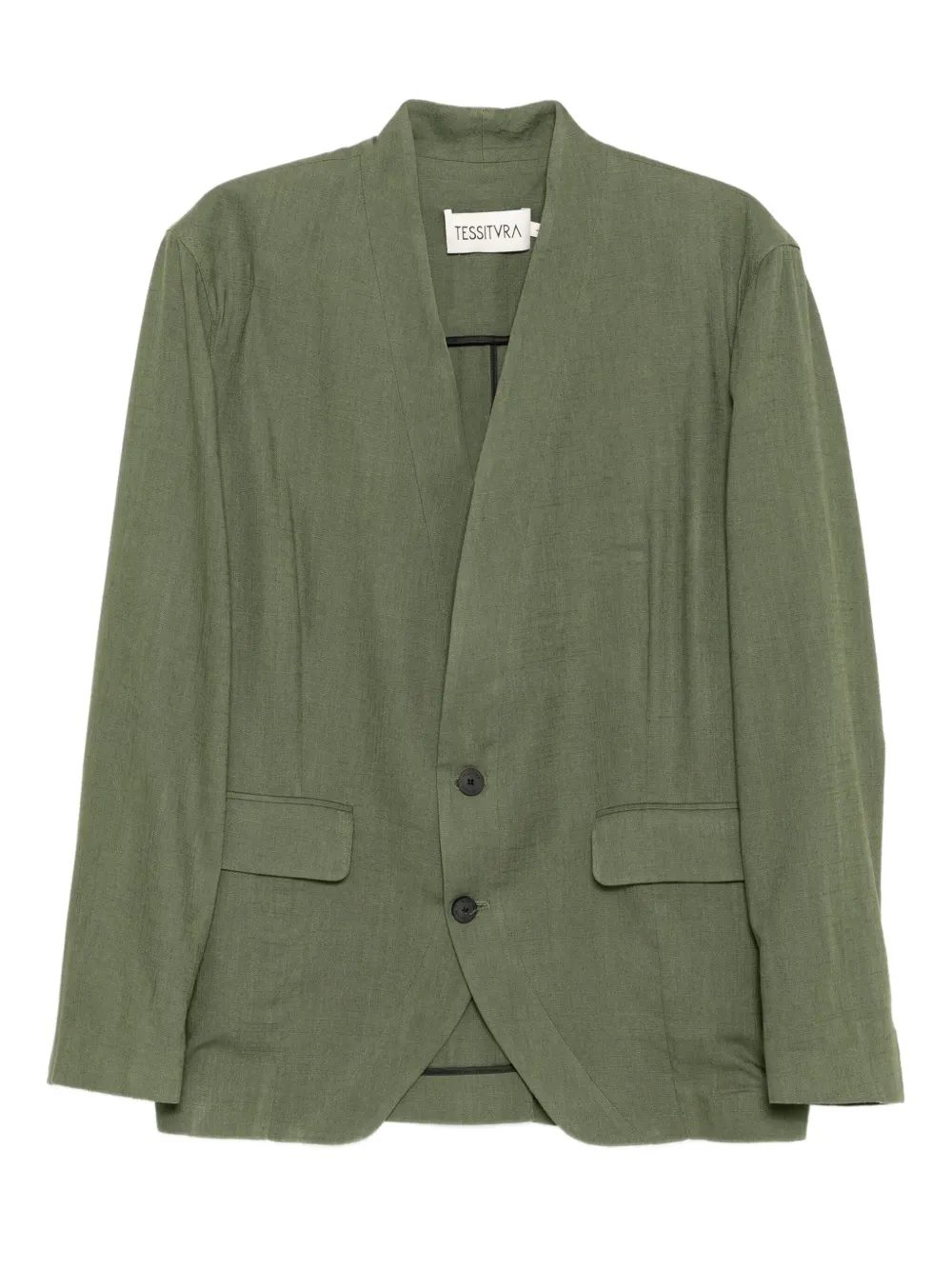 Tessitura Body Couture single-breasted blazer | Green | Image 1