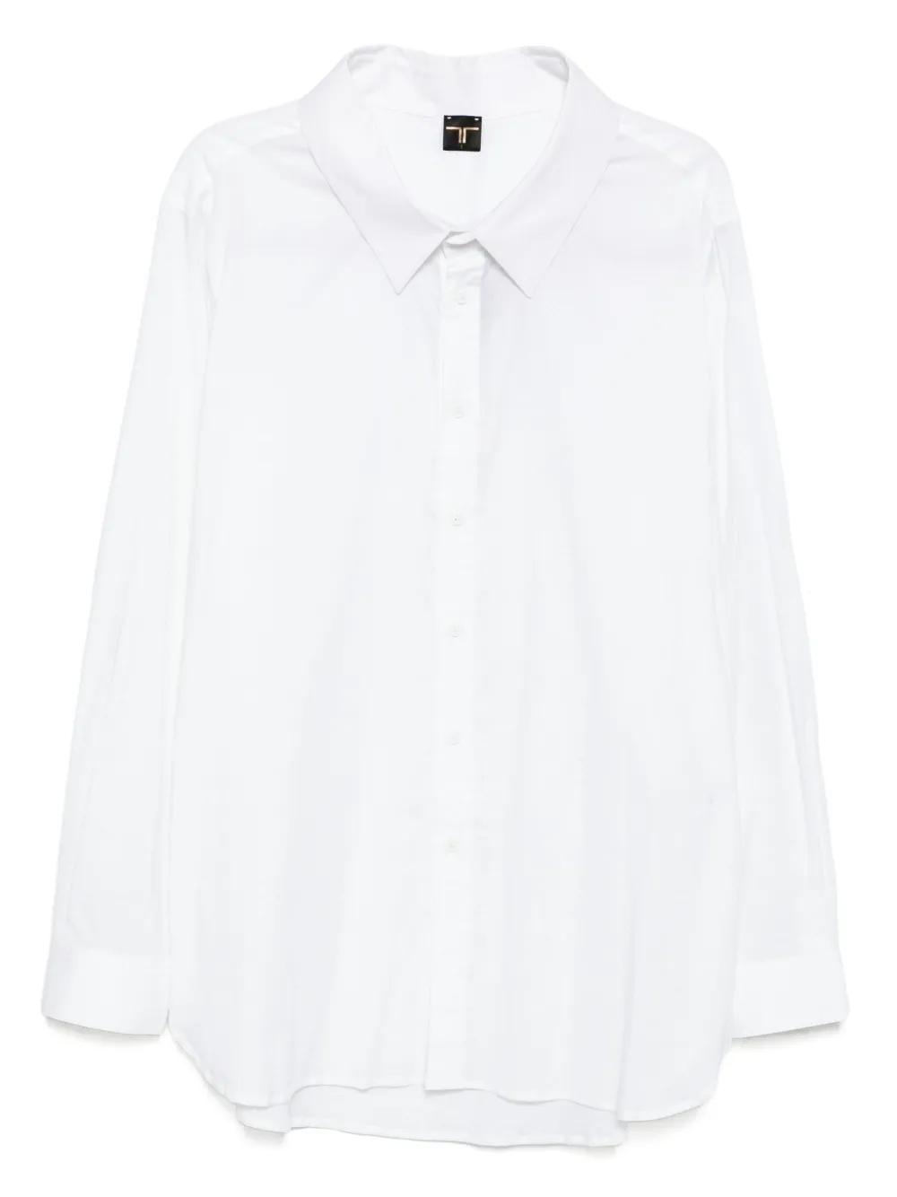 Tessitura Body Couture buttoned cotton shirt | White | Image 1