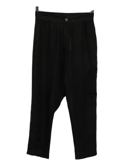 Tessitura Body Couture drop-crotch linen trousers