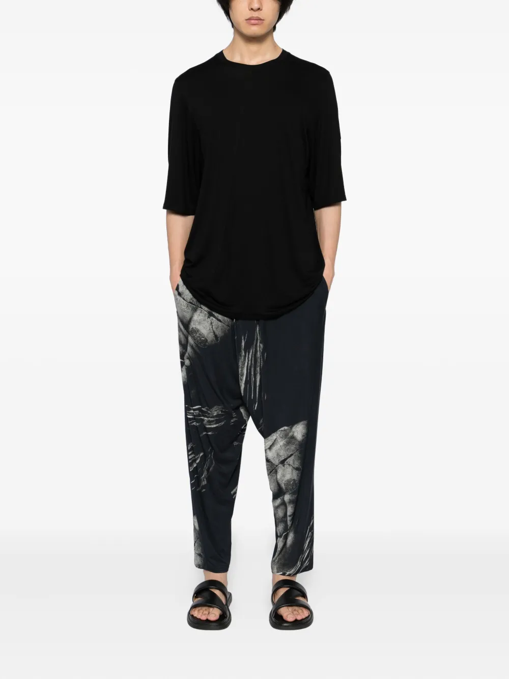 Tessitura Body Couture Broek met print - Blauw