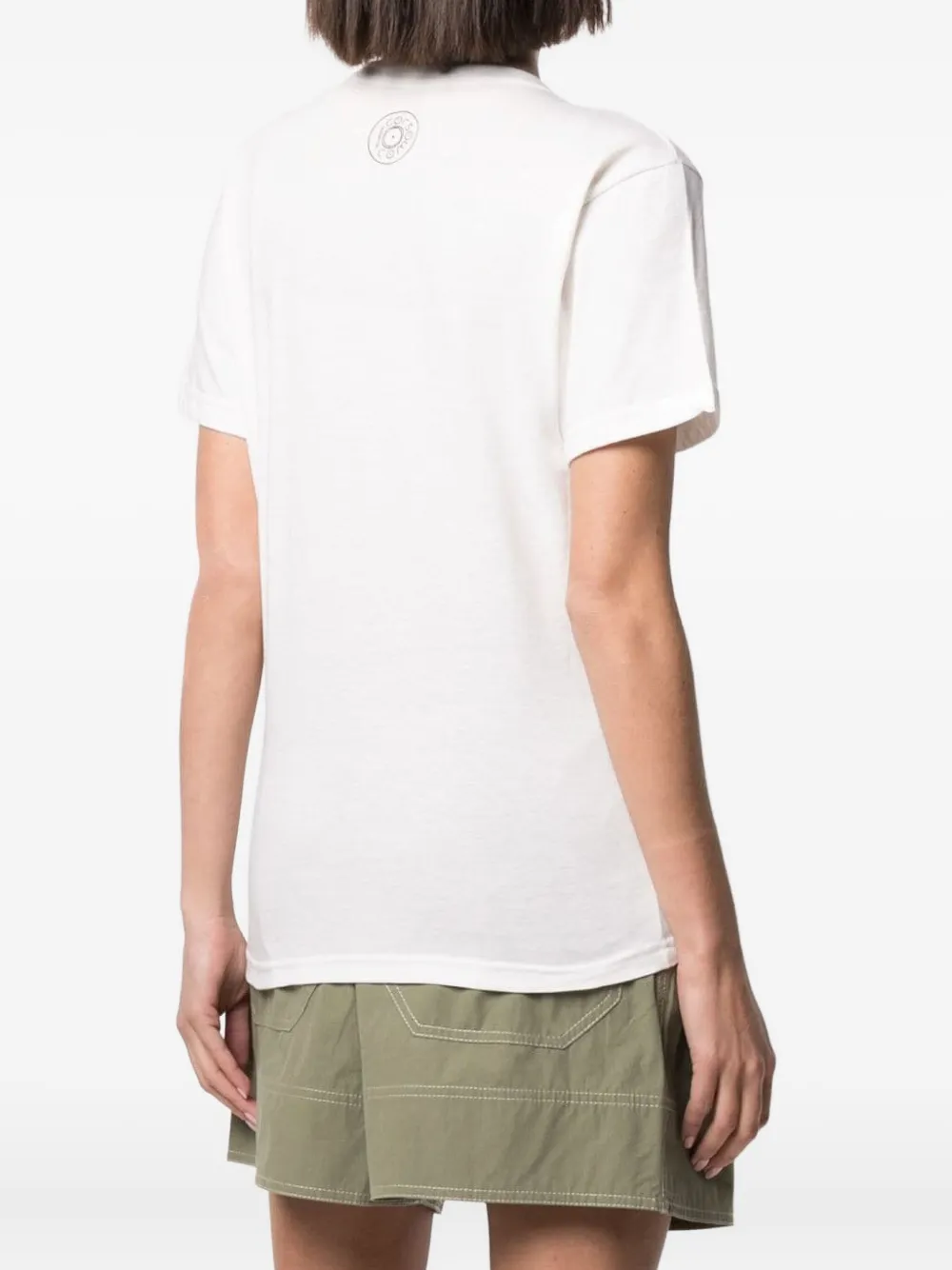 10 CORSO COMO bird-print cotton t-shirt Wit