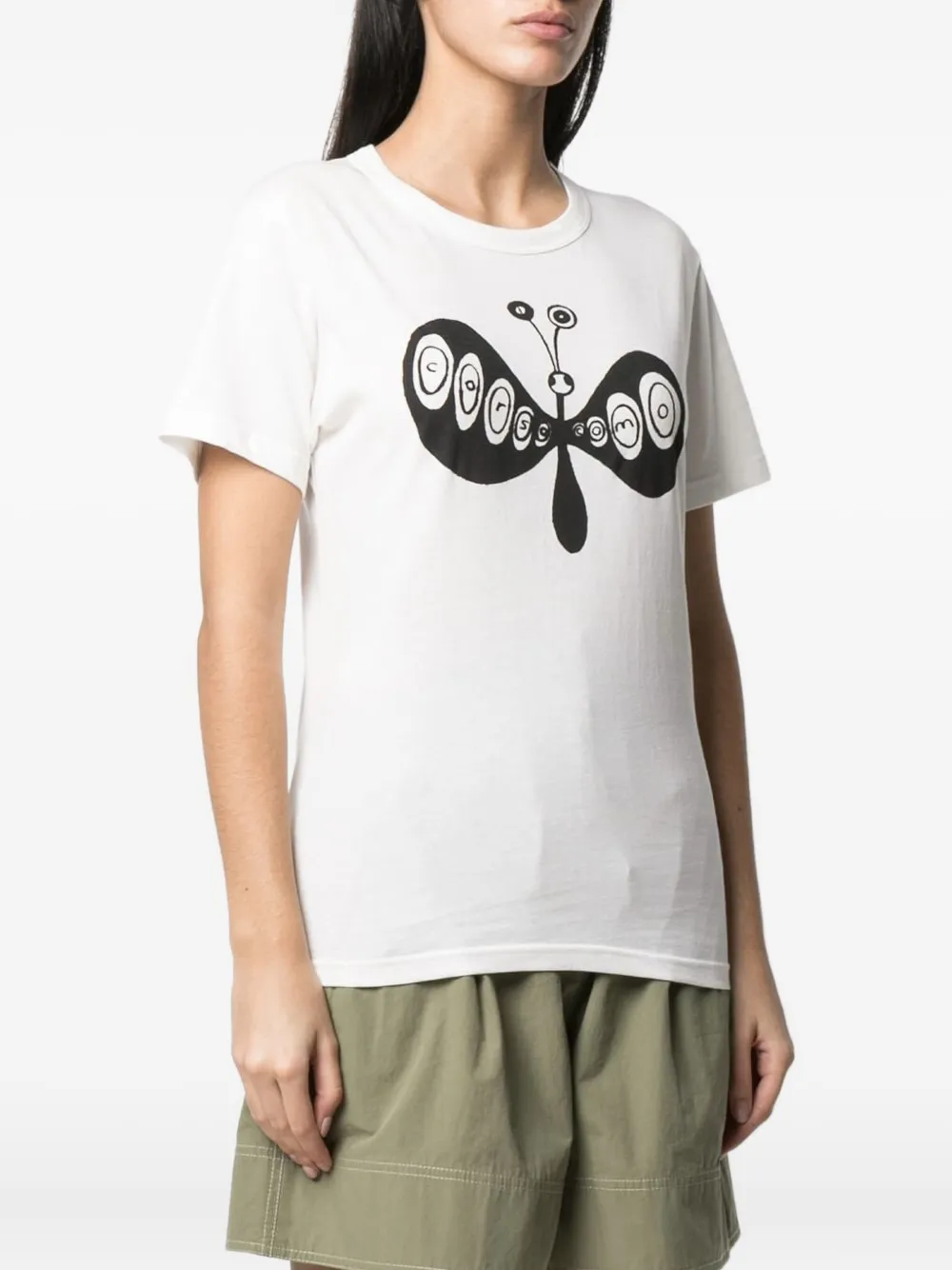 10 CORSO COMO butterfly print T-shirt Wit