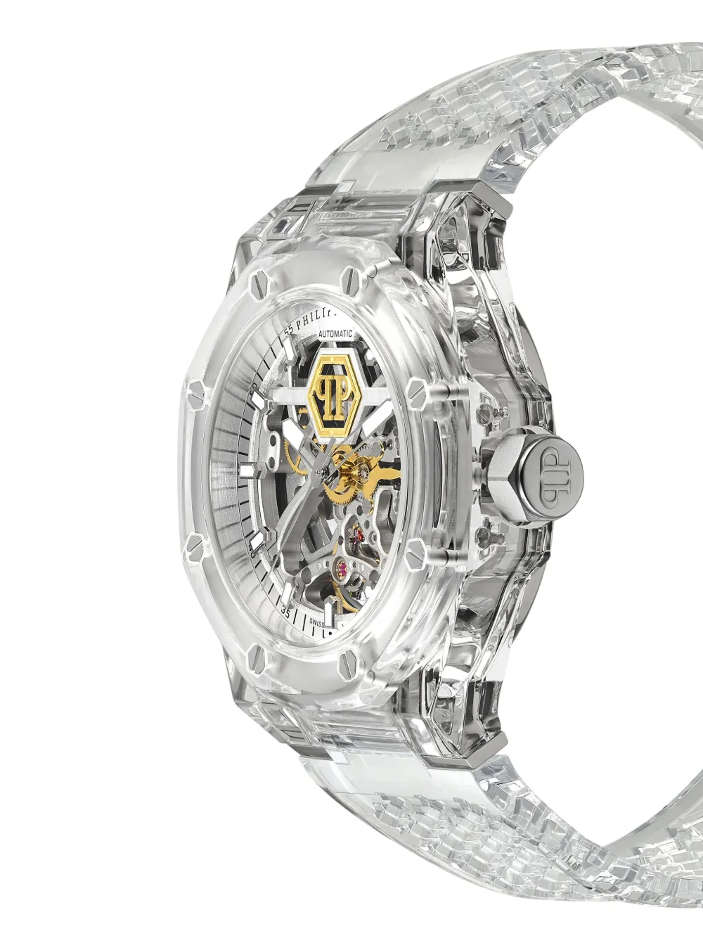 Philipp Plein King Phantom Ice 46 mm - Zilver