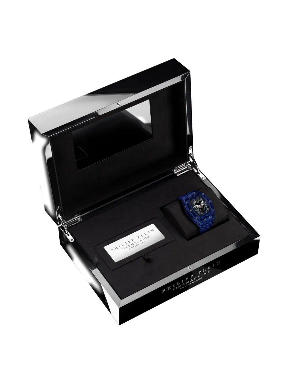 Philipp Plein Crypto King Artic Shield 55 mm - Zilver